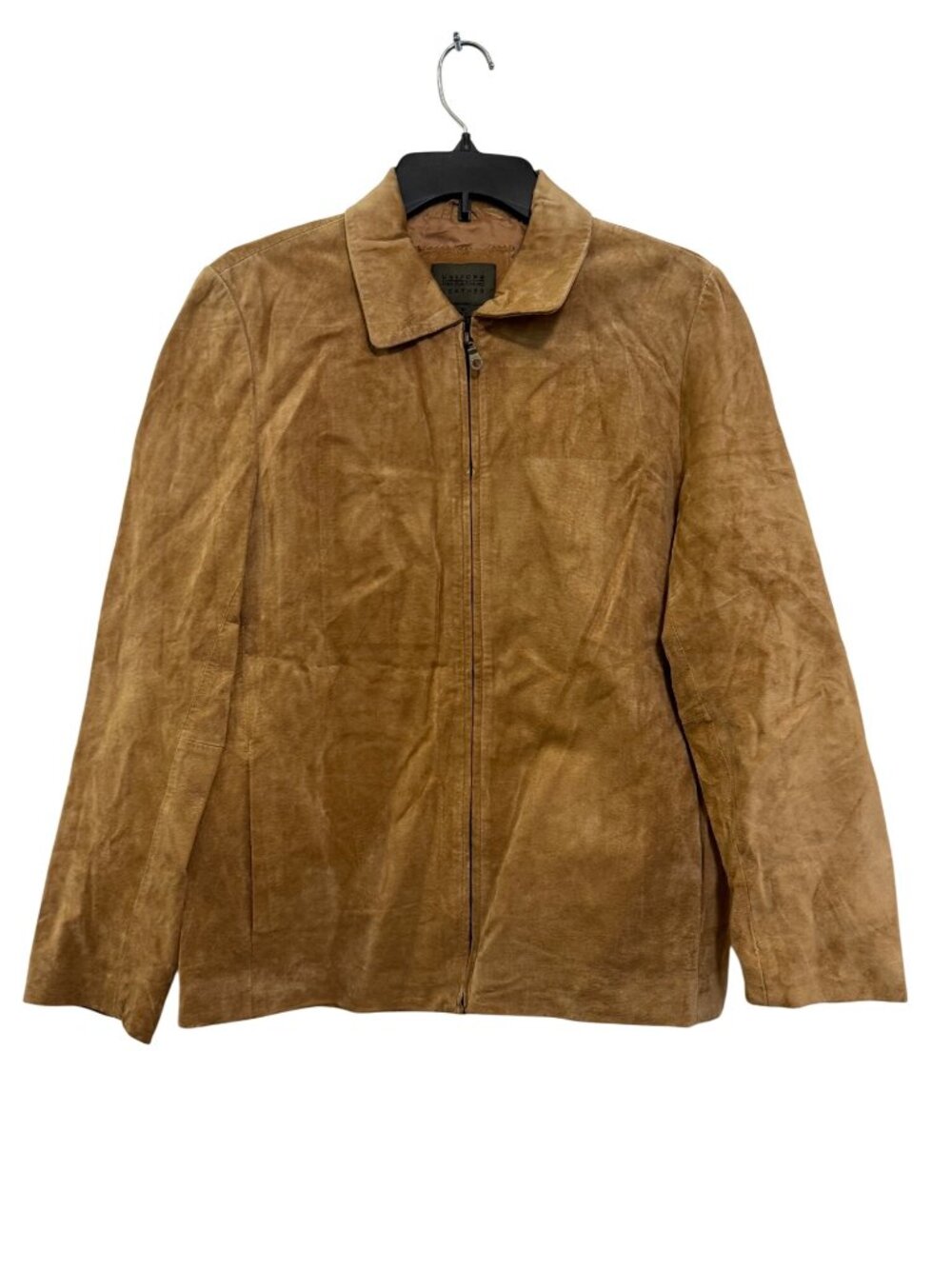 vintage Uniform John Paul Richard Tan Leather Jacket Size 10 Womens